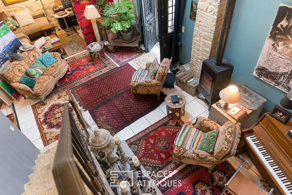 Maison d’artiste en pierre avec piscine dans ancienne minoterie réinventée