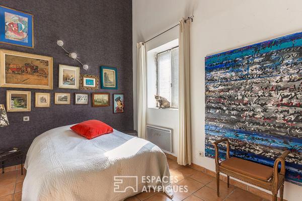 Maison d’artiste en pierre avec piscine dans ancienne minoterie réinventée