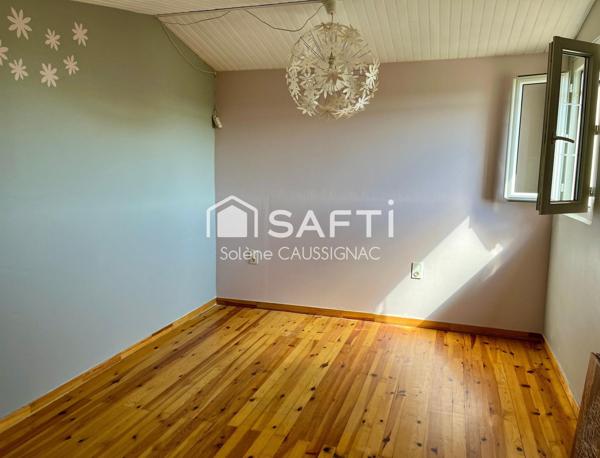 Maison de 126m2, grand sous-sol sur un terrain de 3387m2
