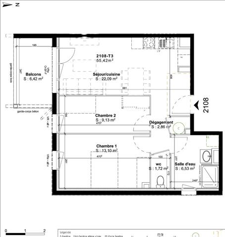 appartement 3 pièces 55m² à vendre à Vielle-Saint-Girons