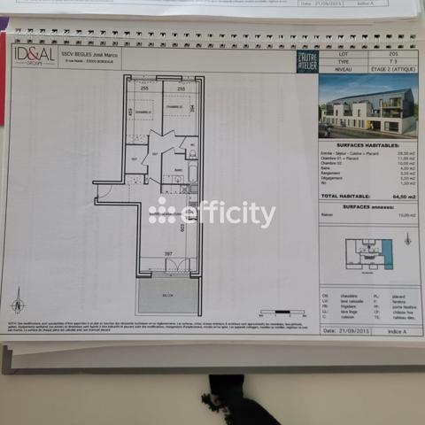 Appartement 3 pièces - 65 m²