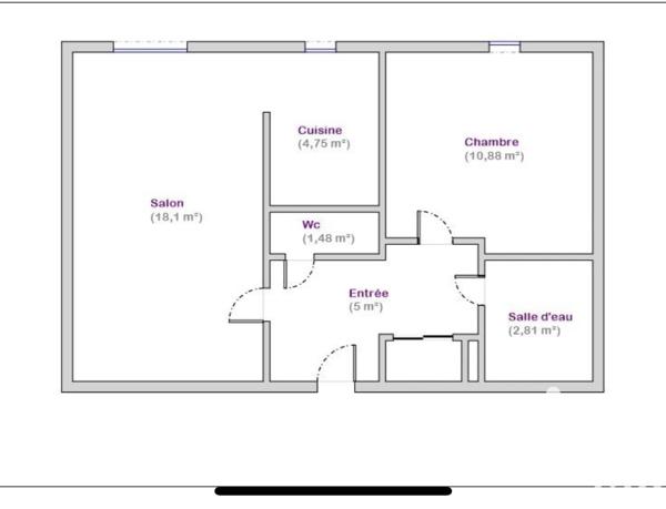 Appartement à vendre 2 pièces 43 m² Lamballe-Armor