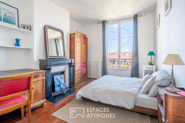 Meulière de caractère avec jardin arboré