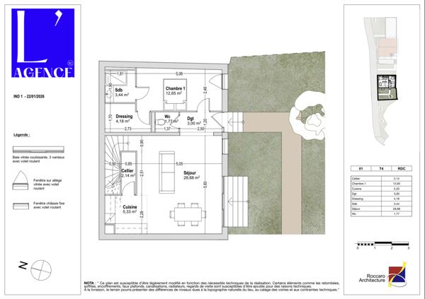 Pennes-Mirabeau (13170) Maison de type 4 en R+1 de 95m2 avec jardin de 150m2