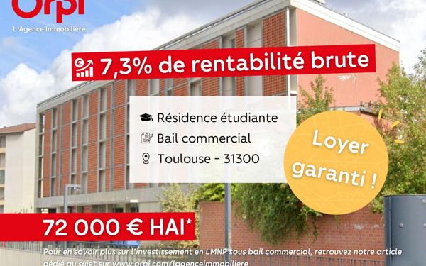 Appartement à vendre    1 pièce •  Toulouse