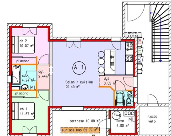 Appartement à vendre 3 pièces MARNAZ (74)