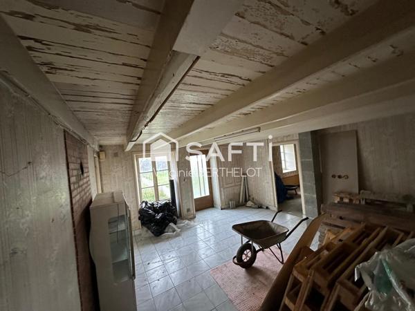 BEL ENSEMBLE IMMOBILIER COMPOSE DE 2 MAISONS EN PIERRE / TERRAIN CONSTRUCTIBLE  A  AIFFRES !