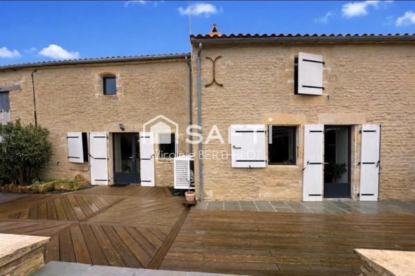 BEL ENSEMBLE IMMOBILIER COMPOSE DE 2 MAISONS EN PIERRE / TERRAIN CONSTRUCTIBLE  A  AIFFRES !