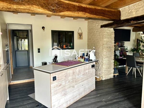 BEL ENSEMBLE IMMOBILIER COMPOSE DE 2 MAISONS EN PIERRE / TERRAIN CONSTRUCTIBLE  A  AIFFRES !