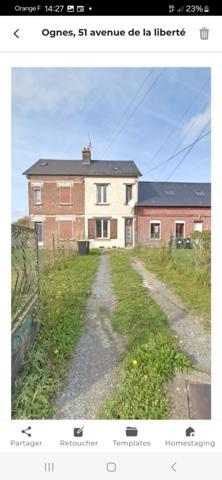 Maison mitoyenne secteur Ognes 4 pièces