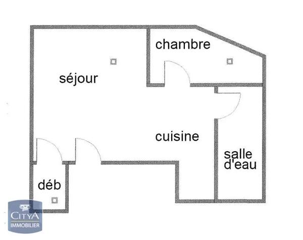 Appartement à louer 2 pièces 33.61m² Alençon (61000)
