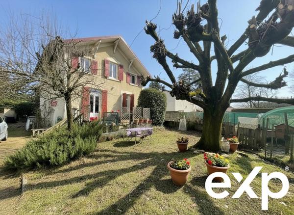 Maison de charme avec jardin arboré et sous-sol complet – Pont-de-Chéruy