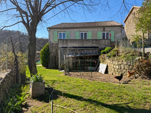 Chazeaux (07110) Authentique Tènement Immobilier en Pierre – Vue Exceptionnelle – Chazeaux (Monteil) – 20 min Aubenas