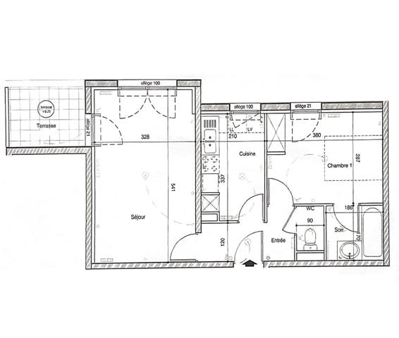 Appartement T2 avec balcon et box - La Rochelle - Beauregard,  
La rochelle 17000