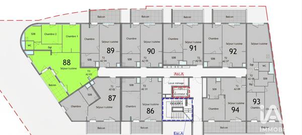 Appartement à vendre 3 pièces 74,71 m² Nîmes