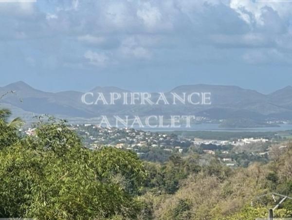 Dpt Martinique (972), à vendre LE LAMENTIN terrain de 1187 m² vue mer
