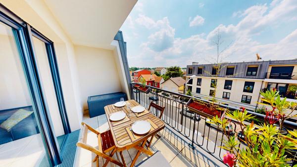 Centre ville Antony 3 pièces 62 m2 terrasse plein SUD