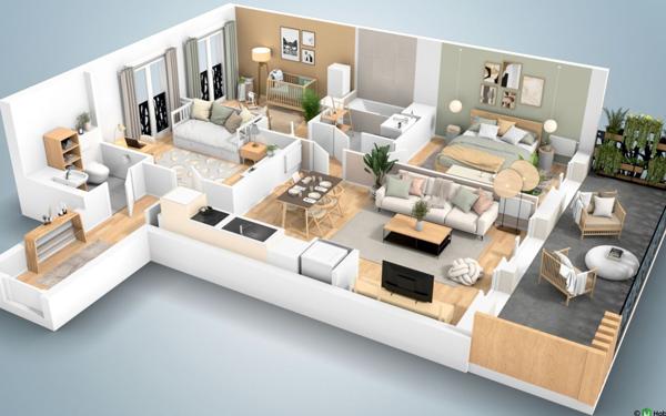 Appartement à vendre    4 pièces • 75,80 m2 Le Plessis-Trévise