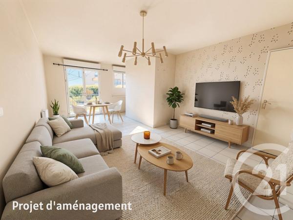 Appartement F3 à vendre  3 pièces - 56,68 m 2   PESSAC  - 33