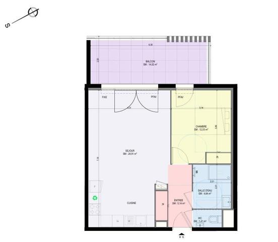 Appartement à vendre 2 pièces 53 m² Agay