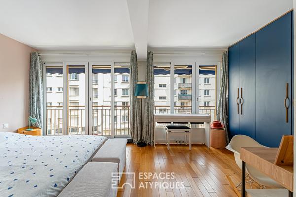 Appartement rénové par architecte au sein de la résidence Fernand Pouillon à Boulogne