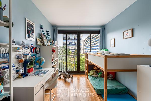 Appartement rénové par architecte au sein de la résidence Fernand Pouillon à Boulogne