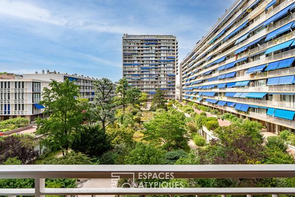 Appartement rénové par architecte au sein de la résidence Fernand Pouillon à Boulogne