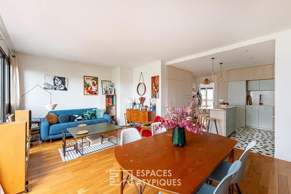 Appartement rénové par architecte au sein de la résidence Fernand Pouillon à Boulogne