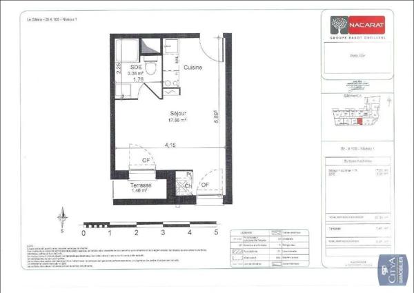 Appartement à louer 1 pièce 21.22m² Toulouse (31200)
