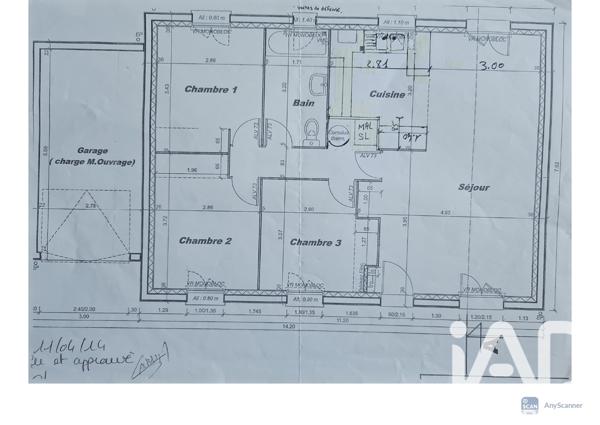 Maison à vendre 4 pièces 72 m² Abondant