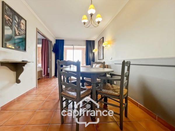 appartement  de 33 m2  vue panoramique, sud /sud ouest , 1 chambre1 salle de bain, équipé meublé piscine chauffée, place de parking