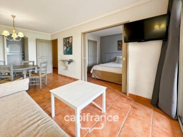 appartement  de 33 m2  vue panoramique, sud /sud ouest , 1 chambre1 salle de bain, équipé meublé piscine chauffée, place de parking
