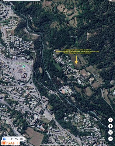 Très grand terrain constructible Briançon expo sud