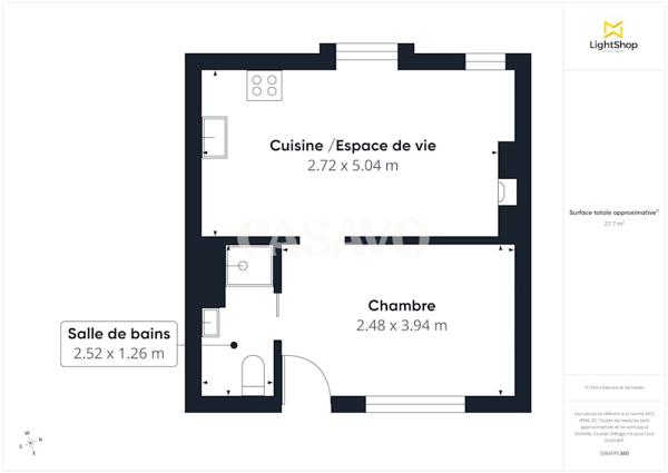 Vente Appartement 2 pièces de 27m² - 75003 Paris