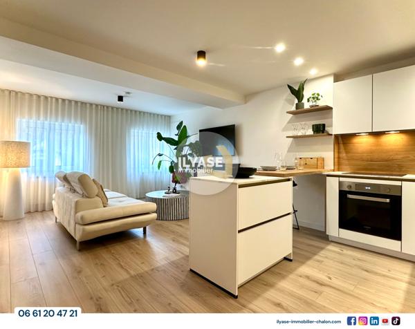 Chalon-sur-Saône (71100) Appartement T2 meublé | 50 m² | Centre de Chalon-sur-Saône