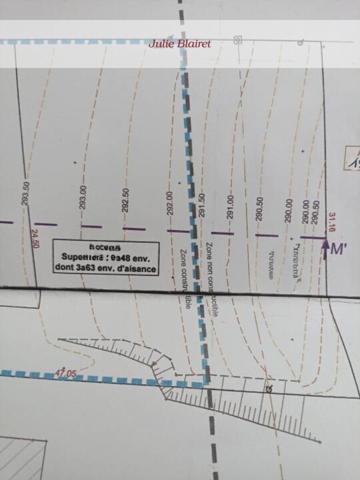 Terrain à vendre de 948 m²