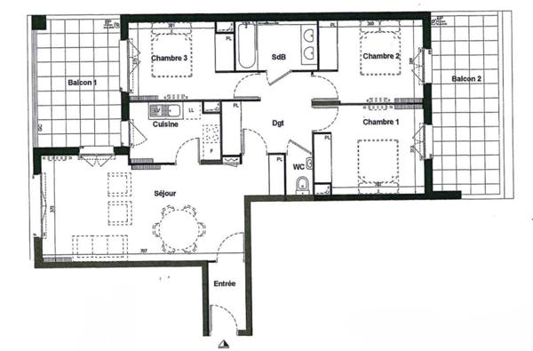 Appartement Le Plessis Robinson 4 pièce(s)