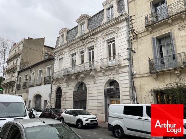 Bureaux à louer Montpellier centre immeuble haussmannien avec terrasse