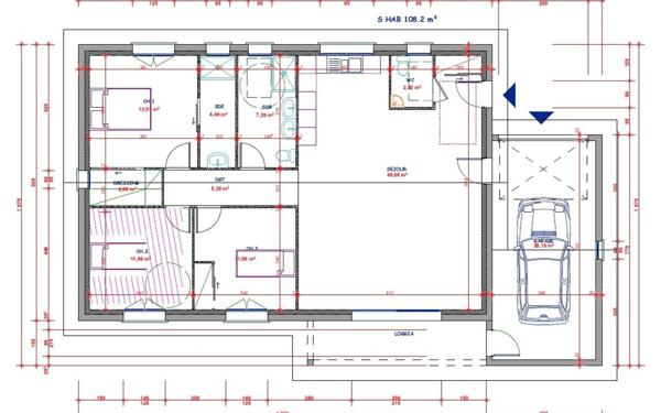 Maison à vendre    4 pièces • 108 m2 Saint-Vallier
