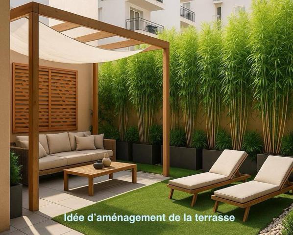 APPARTEMENT T3 DE 61m2 AVEC TERRASSE/JARDIN DE 74m2