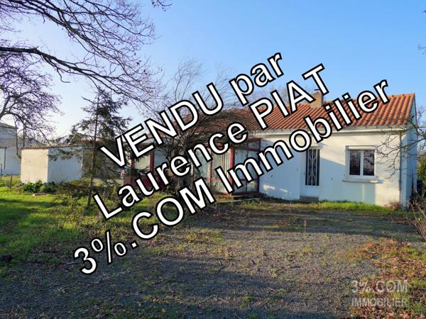 Maison Plain-pied 102 m² de 4 chambres à Rénover sur Terrain de 2 250 m² Saint-Philbert-de-Grand-Lieu (44310)