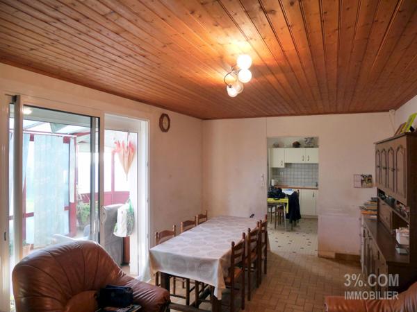 Maison Plain-pied 102 m² de 4 chambres à Rénover sur Terrain de 2 250 m² Saint-Philbert-de-Grand-Lieu (44310)