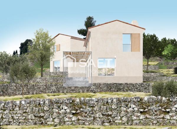 Terrain de 2150 m2 avec permis de construire accordé à Peymeinade