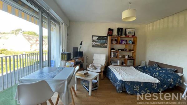 Appartement Carnac plage, secteur Beaumer : grand studio, les pieds dans l'eau