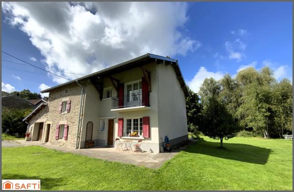 ANCIENNE FERME RENOVEE SANS TRAVAUX , HAVRE DE PAIX, TERRAIN PLAT ET ARBORE 3400 M2