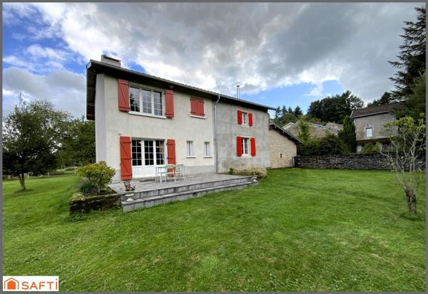 ANCIENNE FERME RENOVEE SANS TRAVAUX , HAVRE DE PAIX, TERRAIN PLAT ET ARBORE 3400 M2