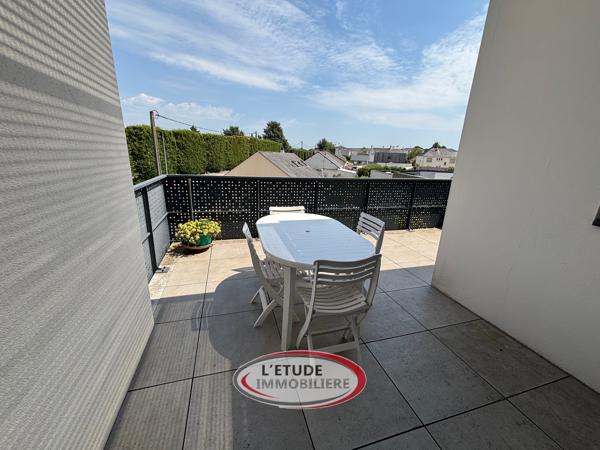 CARQUEFOU – Appartement T4 avec grand balcon, garage, cave et stationnement privatif