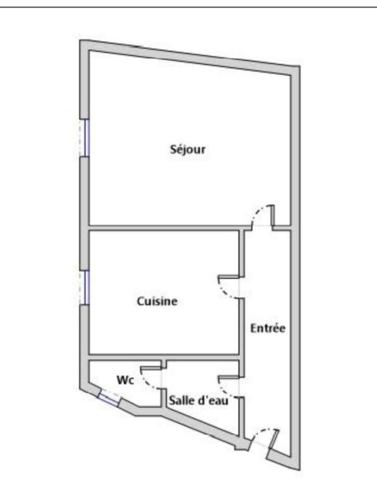 Studio 25 m² - Montreuil limite Vincennes (Quartier Carnot)