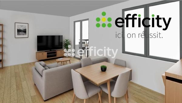 Appartement 2 pièces - 42 m² Exclusivité efficity