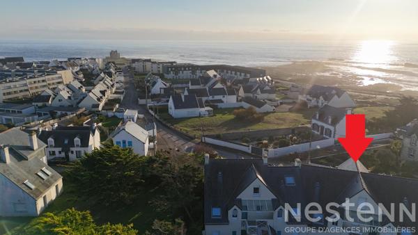 À vendre : Appartement avec une chambre, aperçu Mer avec jardin et garage à Quiberon, Port Maria